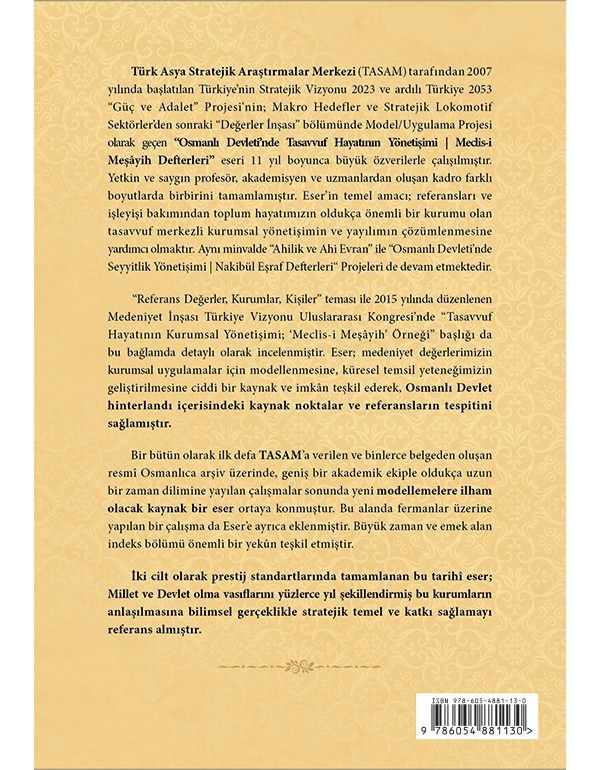 Osmanlı Devleti’nde Tasavvuf Hayatının Yönetişimi | Meclis-i Meşâyih Defterleri Osmanlı Devleti’nde Tasavvuf Hayatının Yönetişimi | Meclis-i Meşâyih Defterleri